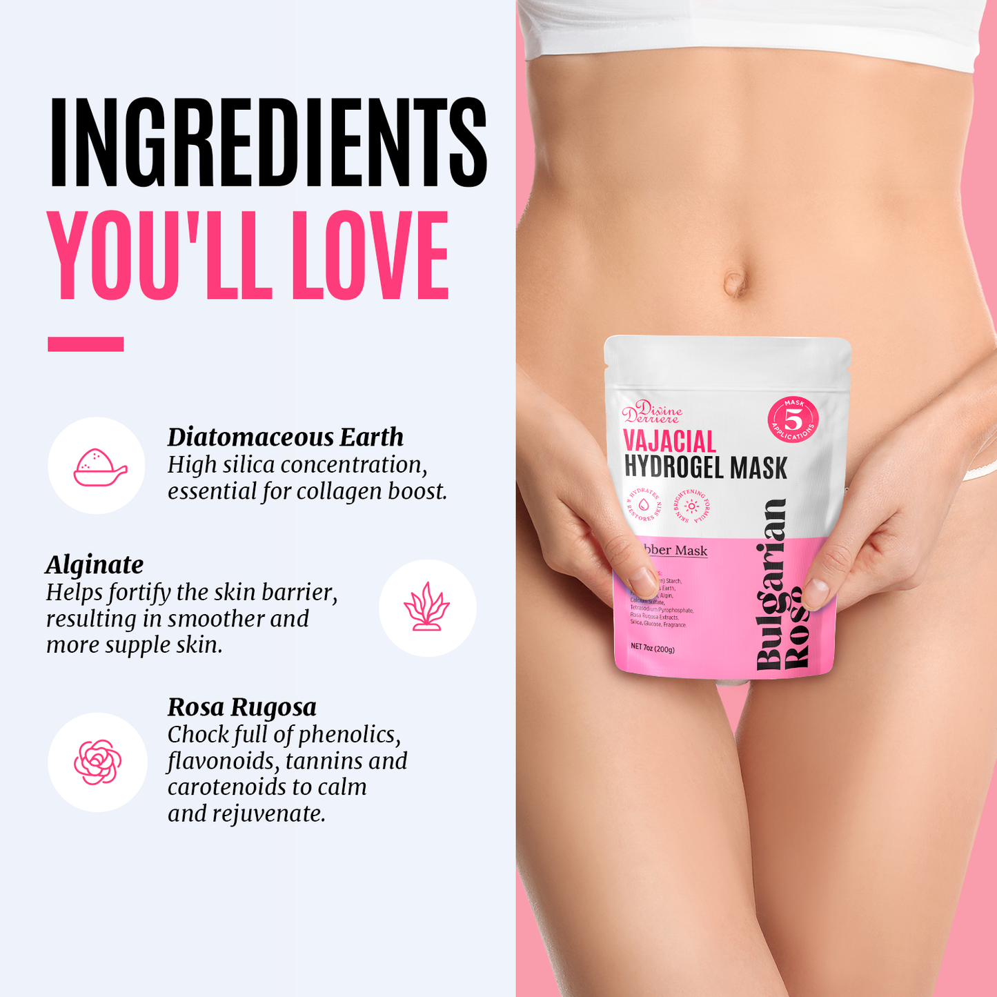 Hydrogel Vajacial Kit - Bulgarian Rose