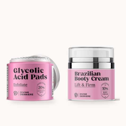 Buff & Butter Duo: Resurfacing Peel Pads, Brazilian Booty Cream