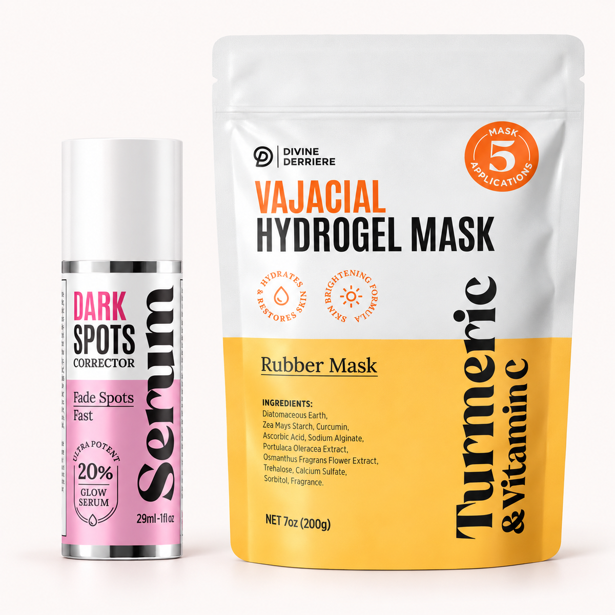 Golden Hour Duo: Dark Spot Serum, Turmeric Vajacial Kit