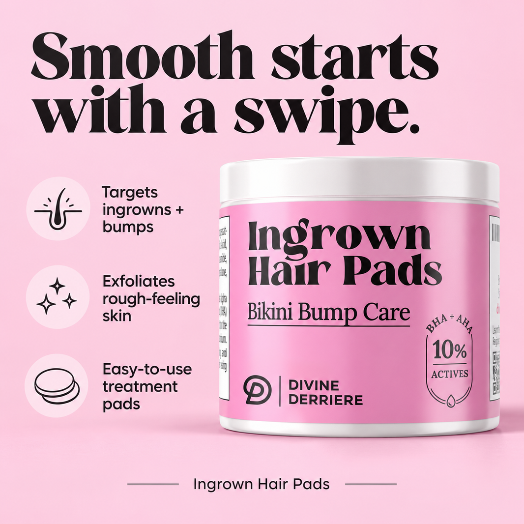 Ingrown Hair Pads: exfoliating care for ingrowns, bumps and rough-feeling skin