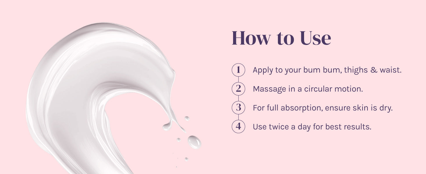 A sculptural swirl of body cream